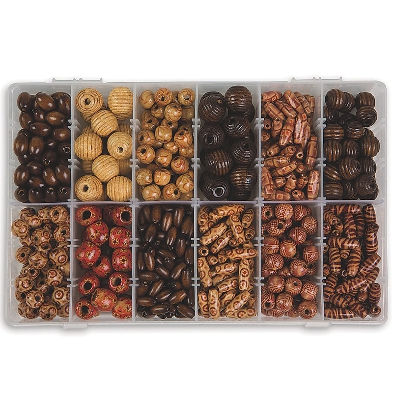S&S Wood Bead Assortment (BE1397) image 1