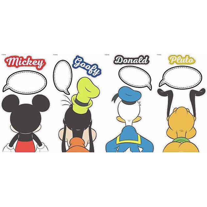 RoomMates Mickey and Friends Children's Wall Decal Set, Cartoons (RMK3579SCS) image 1