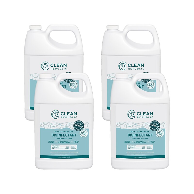 Clean Republic Multipurpose Disinfectant, 1 Gal., 4/Carton (CH-1111) image 1