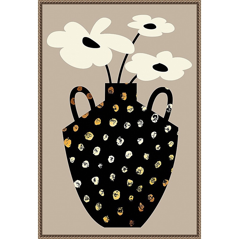 Amanti Art Vase Floral II by Incado Framed Canvas Wall Art Print, 23" x 33" (A42678299711) image 1