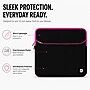 Vangoddy 15" Laptop Sleeve, Black/Pink (NBKLEA225)~#|#~A8EA1175-D3F3-47A8-A4B957A98FEB81AD_sc7