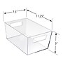 Azar Large Open Lid Storage Tote, Clear, 4/Pack (556237)~#|#~A8F345CB-0148-41A7-9383C287A14A2752_sc7