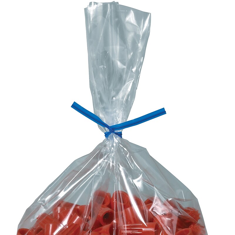 10" Plastic Twist Ties, Blue, 2000/Carton (PLT10B) image 1
