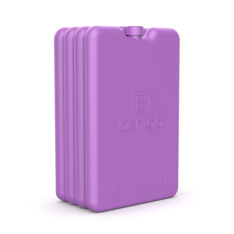 bentgo Insulated Ice Packs, Purple, 4/Pack (BGOICE-P) image 1