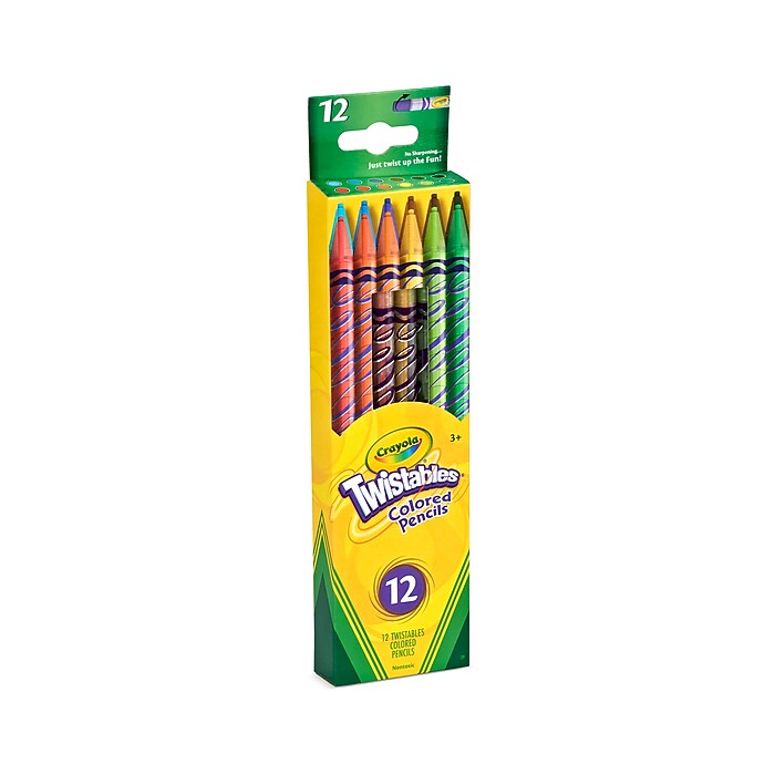 Crayola Twistables Colored Pencils, Assorted Colors, 12/Pack (68