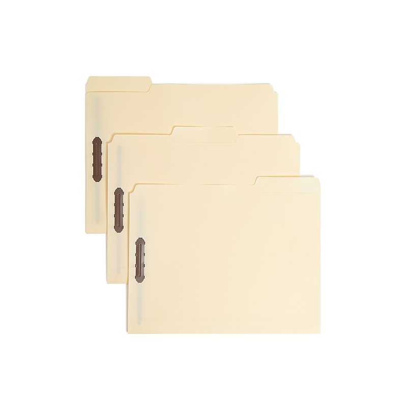 Smead Heavy Duty Plastic Classification Folder, 2" Expansion, Letter Size, Manila, 24/Box (10545) image 1