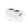 Iris 12 Quart Elevated Feeder Storage with Lid, Plastic, White (585114)~#|#~A910F02F-8C90-4727-B446222FC85E299C_sc7