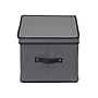 Household Essentials Large Stackable Folding Fabric Stemware Storage Box, 10.5" x 16.5"x 13", 39 Qt., Gray (52540-1)~#|#~A9128AC0-A6B1-4293-9AAF36285D105A92_sc7
