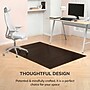 Anji Mountain Standard Bamboo Carpet & Hard Floor Chair Mat with Lip, 48" x 72", Java (AMB24085)~#|#~A915484E-CF0F-48EC-B380EAABDCCA1BCB_sc7