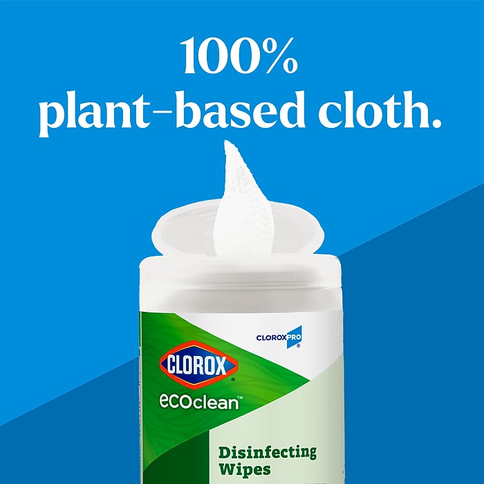 CloroxPro Clorox EcoClean Disinfecting Wipes, 75 Wipes/Container