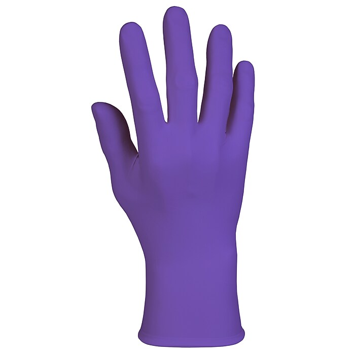 Kimberly-Clark Powder Free Nitrile Gloves, Small, Purple, 100