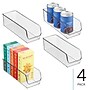iDESIGN Small Stackable Plastic Storage Bin, Clear, 4/Pack (28356M4)~#|#~A920204E-288D-4FF4-BF5D0CB69E1222BF_sc7