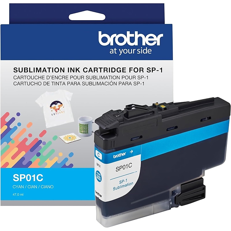 Brother Genuine Sublimation Cyan Ink Cartridge (SP01CS) image 1