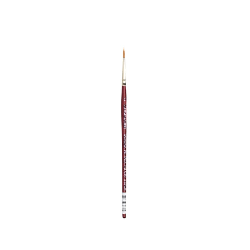 Grumbacher Goldenedge Watercolor Brushes 2 Round, Pack of 3 (PK3-4620.2) image 1