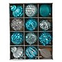 Nearly Natural Holiday Lux Shatterproof Blue Christmas Tree Ornament Set, 100mm, 12/Set (D1004-BL)~#|#~A92668C4-37D6-4B63-8FD742EA7F650D4B_sc7