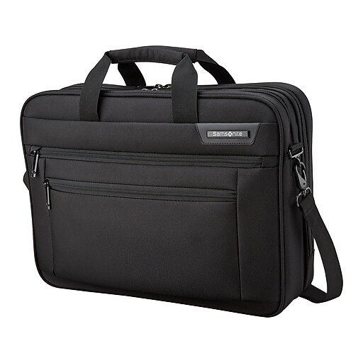 Samsonite Classic Business 2.0 Laptop Briefcase, Black Polyester  (141272-1041) | Staples