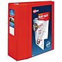 Avery Heavy Duty 5" 3-Ring View Binders, D-Ring, Red (79327)~#|#~A92939B7-9798-41BA-95EEF6910060A581_sc7