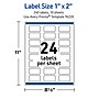 Avery Waterproof Rectangle Laser Multipurpose Labels, 1" x 2", White, 240/Pack (19479399244)~#|#~A92ABD14-494E-464F-A7513EE94B555E05_sc7
