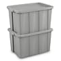 Sterilite 120 Quart Tuff1 Tote with Snap-on Lid, Plastic, Cement, 4/Carton (16796A04CT)~#|#~A92CBA12-AAAF-451F-99DC23318157D7DA_sc7
