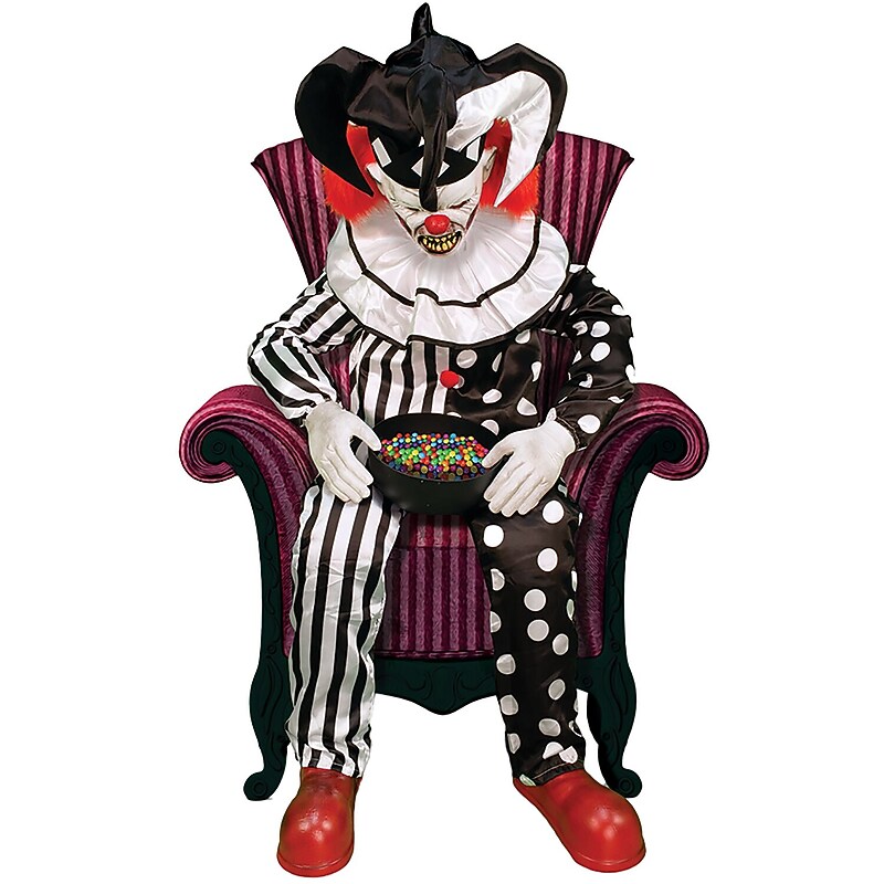Haunted Hill Farm Hartley the Sitting Scare Clown by Tekky (HHSTCLOWN-FLSA) image 1