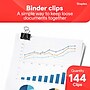 Staples Small Binder Clips, 0.38" Capacity, Black, 144 Clips/Pack (ST32002/32002)~#|#~A936BDA5-F874-4221-A4FE8914A69503FF_sc7