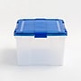 Iris 62.8 Quart Element Resistant Ultimate Clear Plastic Latching Storage Bin, Clear, 3/Pack (500141)~#|#~A93CF929-384B-4912-BBC87F498C410933_sc7