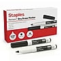 Staples Remarx Dry Erase Marker, Ultra Fine Tip, Black, 12/Pack (ST62957)~#|#~A9420402-D431-4267-B71324DEA494C73F_sc7