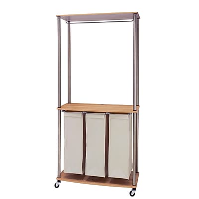 Laundry Center Sorter with Hanging Rod - Thumbnail 3