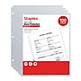 Staples Lightweight Sheet Protector, 8.5" x 11", Clear, 100/Pack (ST63080)~#|#~A94C181B-C7DD-45A9-AA4ACC7996F85AF2_sc7