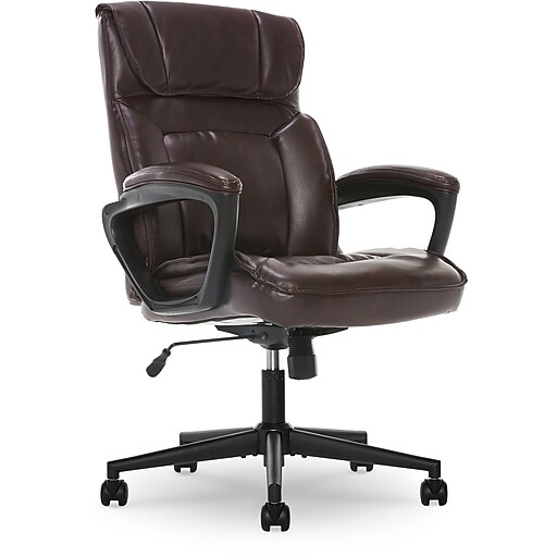 Serta Hannah I Ergonomic Bonded Leather Swivel Executive Chair