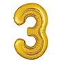 Party City (Air-Filled) 16" "#3" Foil Balloon, Gold, 2/Pack (AM60050200-19)~#|#~A94DD52B-3CFB-43A3-9A5F1D98E167F8D9_sc7