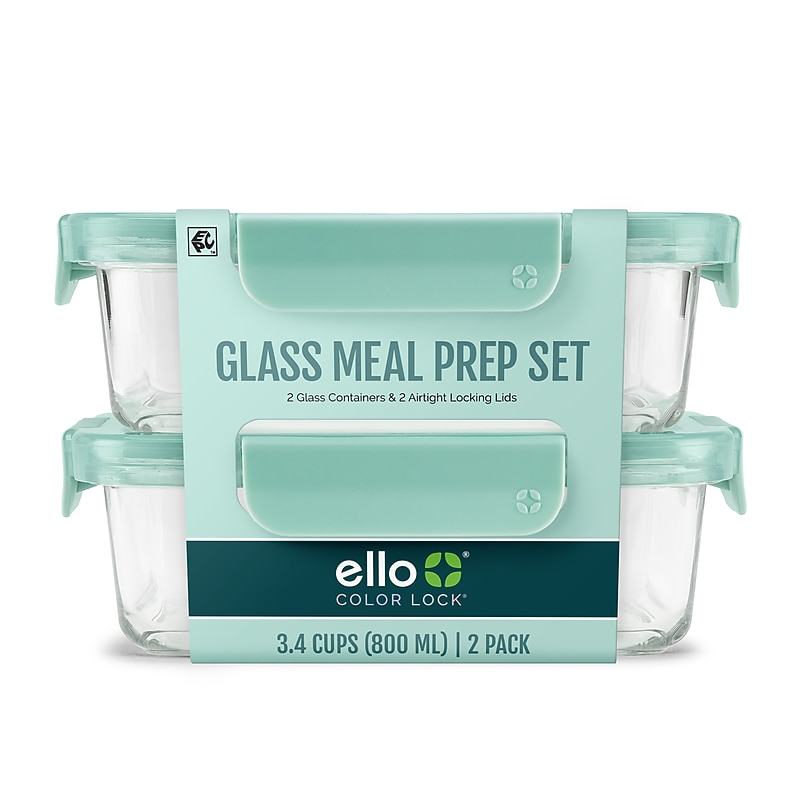 Ello Color Lock Snack Container, 2/Pack (140-2301-035-2) image 1
