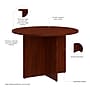 Bush Business Furniture 42W Round Conference Table with Wood Base, Hansen Cherry (99TB42RHC)~#|#~A9531E3F-EE9A-484D-A12606315F51D88C_sc7