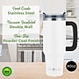 Brentwood Geojug Stainless Steel Double Walled Tumbler Cup, 40 oz., Cream (CMB-1200CRM)~#|#~A958BAFF-3233-4B30-A1B11D66F9575B29_sc7