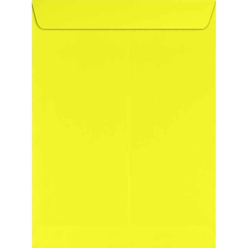 JAM Paper Self Seal Nonstandard Booklet Envelope, 9" x 12", Citrus, 50/Pack (LUX-4894-L20-50) image 1