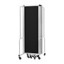 National Public Seating Robo Series 9-Panel Folding Mobile Room Divider, 72"H x 210"W, Black Fabric (RDG6-9PT10)~#|#~A95C749F-057E-4CD9-9DFCA0E5A46B1557_sc7