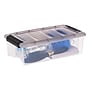 Iris 5.8 Quart Stack and Pull Plastic Latching Storage Bin, Clear (500208)~#|#~A95F705D-2848-4A3C-90A1239BD240D44A_sc7