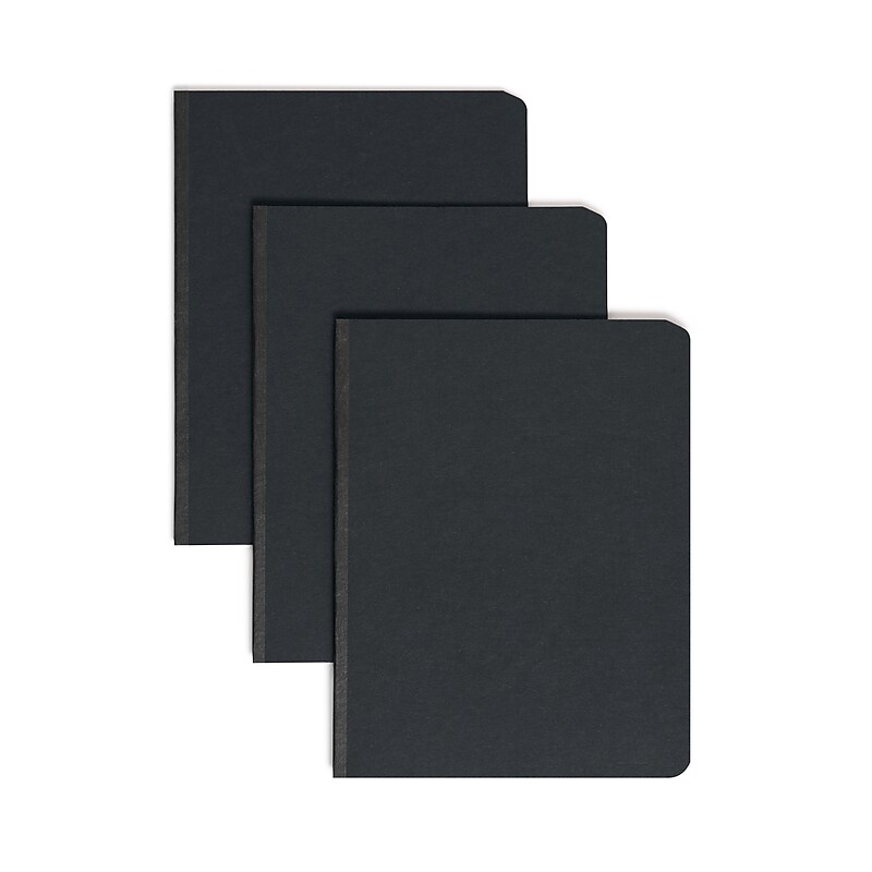 Smead Premium Pressboard 2-Prong Report Cover, Letter Size, Black, 25/Box (81151) image 1