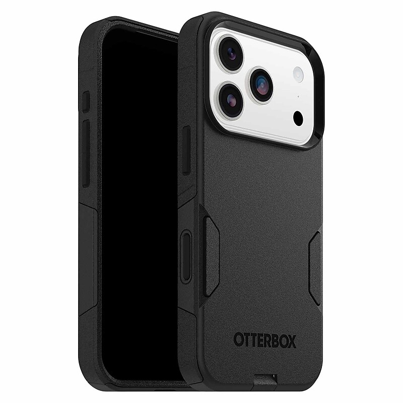OtterBox Commuter Series MagSafe Case for iPhone 17 Pro, Shock Absorbing, Black (77-98326) image 1