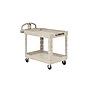Rubbermaid 2-Shelf Plastic/Poly Mobile Utility Cart with Swivel Wheels, Beige (FG450088BEIG)~#|#~A96A8DC0-1CC9-4905-BCCD9B68E6F1417D_sc7