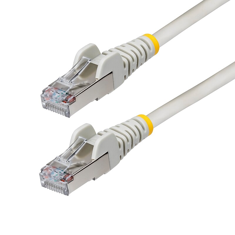 StarTech 75 ft. CAT-6a Ethernet Cable, 27AWG, Gray (NLGR-75F-CAT-6a-PATCH) image 1