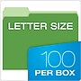 Pendaflex Recycled File Folder, 1/3-Cut Tab, Assorted, Letter Size, Bright Green, 100/Box (4210 1/3 BGR)~#|#~A978B075-2FBA-432C-A5C6FC1E66EC1785_sc7