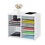 AdirOffice 500 Series 12-Compartment Literature Organizer, 20" x 11.8", White (500-12-WHI)~#|#~A97A68B9-5E2B-4594-B9F47D39C0ED9A93_sc7