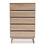Baxton Studio Miren 50"H Chest, 5-Drawers, Oak Brown/Dark Grey (148-8255-HiT)~#|#~A97F8CEF-670E-489A-85D60D8D37C7073A_sc7