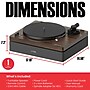 Audiosource AT33 Belt Drive turntable with 2.1 channel 120 watt Bluetooth Speakers, Walnut Woodgrain (AT3345WW)~#|#~A9832EC5-4ADD-43B2-9E25F6F6D4E4F619_sc7