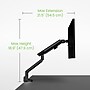 Kanto DM1 Single Monitor Desktop Mount for 17” - 40” Displays, Up to 22 lbs, Black~#|#~A98BC01D-3F0E-483F-8EDD697705B959B8_sc7