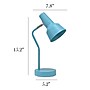 Simple Designs Sleek Essentials LED Desk Lamp, 15.2", Cyan Blue (LD1078-CYN)~#|#~A98EEDA1-1DD8-4F89-964E37DA2D4773AC_sc7