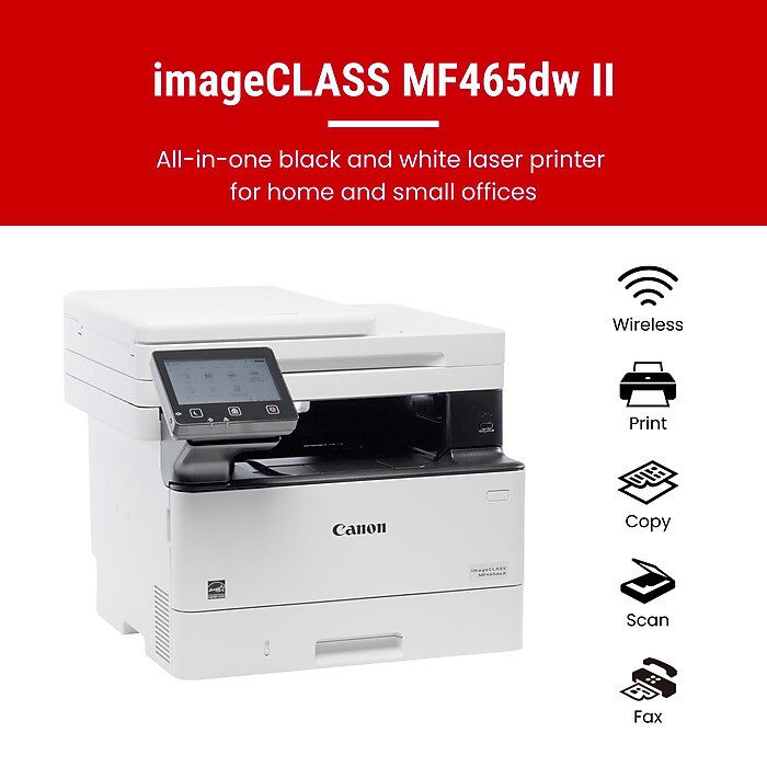 Canon imageCLASS MF465dw II Wireless Black & White All-In-One