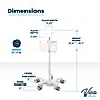 Viva Comfort Mobile Stand for Welch Allyn 4400 & Connex Spot Monitor, Adjustable, White (ADI912-C-MP-01-MK)~#|#~A997488F-B597-4353-AC6B0D7C4155B84C_sc7