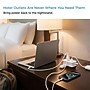 Uncaged Ergonomics Travel Power Strip with USB-C, 3 AC, 2 USB-C (20W), 1 USB-A, 3.4 ft Cord, White ~#|#~A998CC5E-42E4-453E-A036EEFDF79CF4EF_sc7